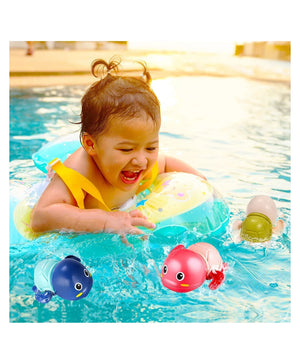 Aditi Toys Swimming Turtle Bath Toy Wind Up Water Floating Turtle For New Born Baby Bathtub Water Toys, Pack of 6 Multicolor (Colors As Per Availability) chanak