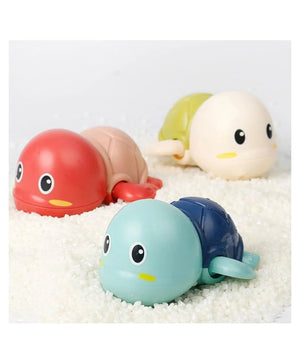 Aditi Toys Swimming Turtle Bath Toy Wind Up Water Floating Turtle For New Born Baby Bathtub Water Toys, Pack of 6 Multicolor (Colors As Per Availability) chanak