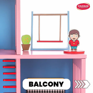 Chanak Wooden Doll House for Kids (16 Pieces) Aditi Toys Pvt. Ltd.
