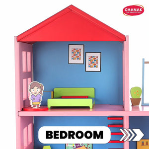 Chanak Wooden Doll House for Kids (16 Pieces) Aditi Toys Pvt. Ltd.