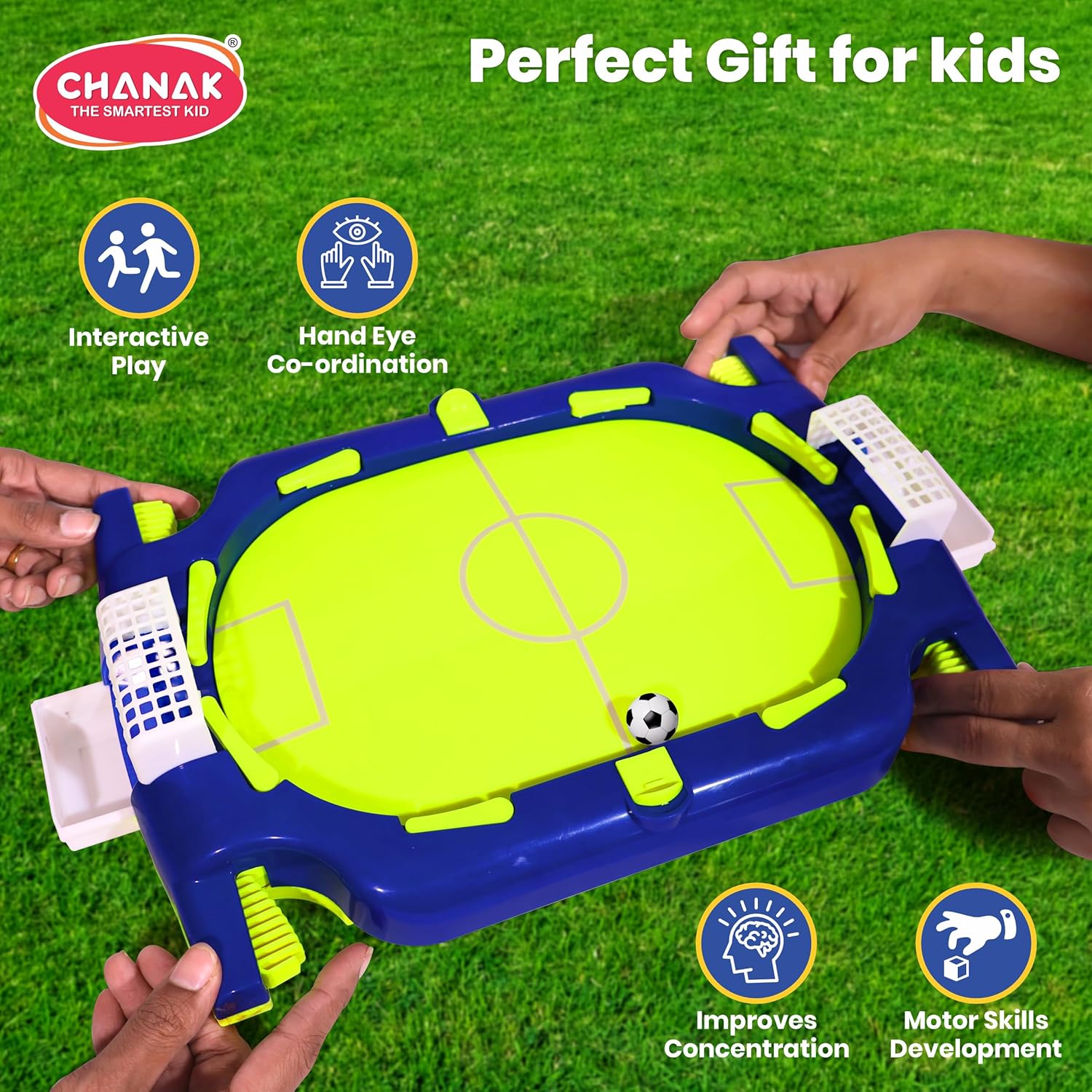 Football Flick Tabletop Game – Portable Mini Soccer Flicker for Kids & Adults | Durable ABS Build | Indoor Family Fun & Travel-Friendly