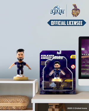 Chanak Cricket Icons Action Figure Rinku Singh Kolkata Knight Riders Collectible Miniature, IPL Edition 360° Rotatable Head, KKR Cricket Player for Fans & Kids, Perfect Gift & Collectors Pack of 1 chanak