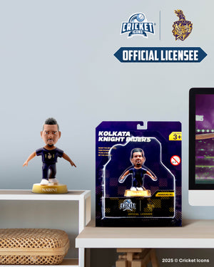 Chanak Cricket Icons Action Figure Sunil Narine Kolkata Knight Riders Collectible Miniature, IPL Edition 360° Rotatable Head, KKR Cricket Player for Fans & Kids, Perfect Gift & Collectors Pack of 1 chanak