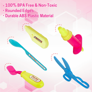 Chanak Doctor Playset for Kids, Pretend Play Doctor Set with Foldable Suitcase for Kids, Doctor Kit Toyset for Kids Above 3 Years, BIS Approved. (Pink) chanak