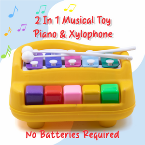 Chanak Musical Xylophone Piano Toy for Kids (Yellow) Aditi Toys Pvt. Ltd.