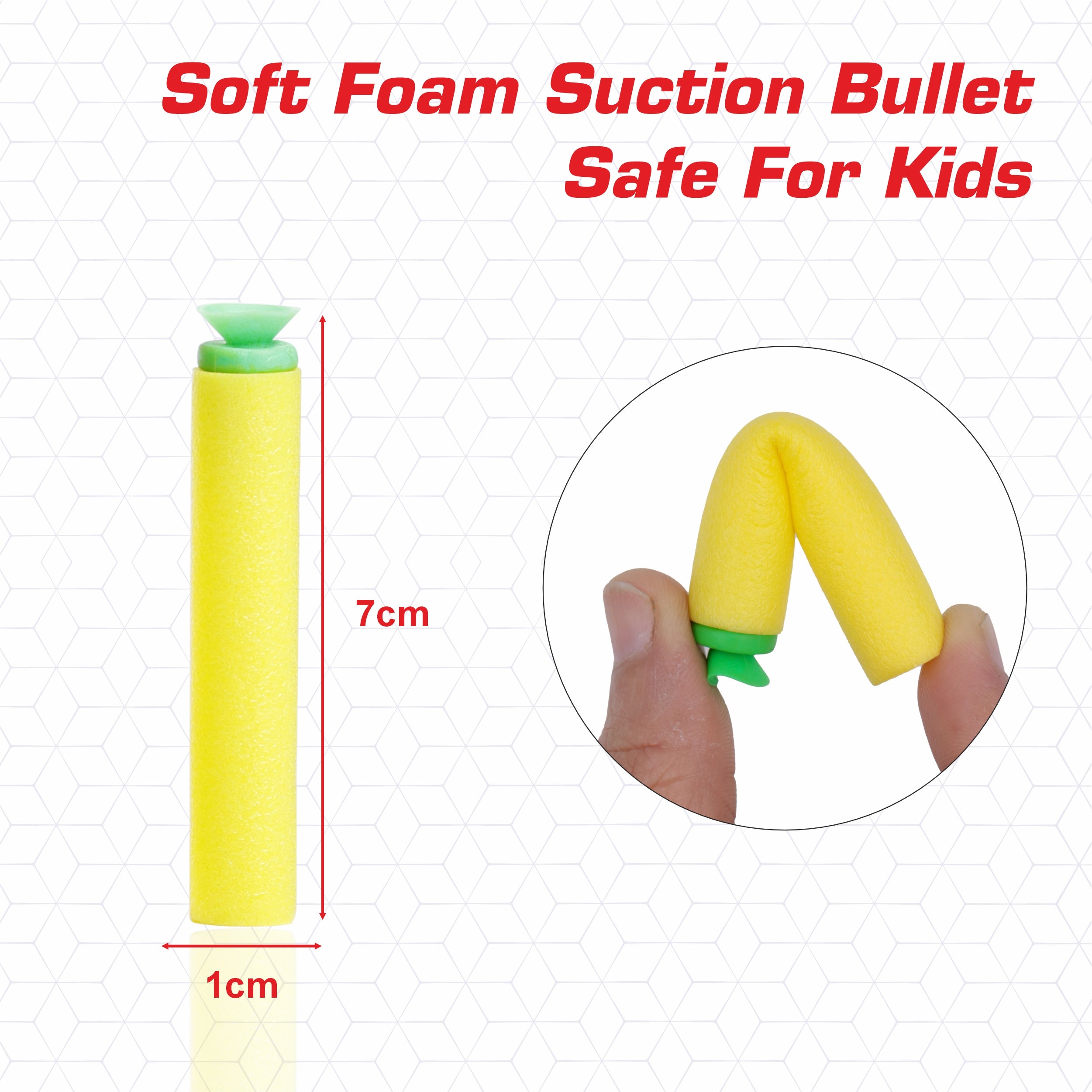 Chanak Six-Dart Rapid Fire Blaster Toy Gun Yellow Aditi Toys Pvt. Ltd.