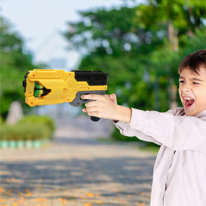 Chanak Six-Dart Rapid Fire Blaster Toy Gun Yellow Aditi Toys Pvt. Ltd.
