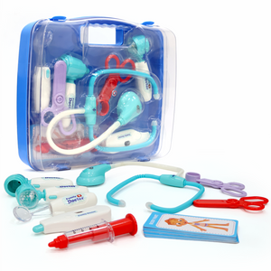 Chanak’s LED Light Doctor Kit for Kids – 28-Piece Toy Set with Sound & Flashing Stethoscope, Thermometer, Otoscope, Hammer, Mirror, Flashcards – Educational Pretend Play Set for Boys & Girls (Age 3+) chanak
