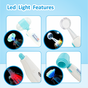 Chanak’s LED Light Doctor Kit for Kids – 28-Piece Toy Set with Sound & Flashing Stethoscope, Thermometer, Otoscope, Hammer, Mirror, Flashcards – Educational Pretend Play Set for Boys & Girls (Age 3+) chanak