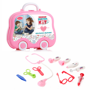 Chanak's Doctor Suitcase Wheel with LED Light (Pink Instruments ) Aditi Toys Pvt. Ltd.