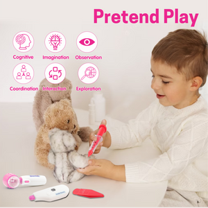 Premium Doctor Set Trolley for Kids with LED Light Instruments (Pink) Aditi Toys Pvt. Ltd.