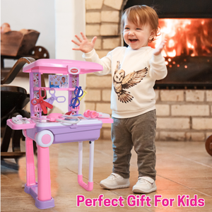 Premium Doctor Set Trolley for Kids with LED Light Instruments (Pink) Aditi Toys Pvt. Ltd.