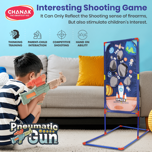 Soft orange and yellow foam balls included in the Chanak Space Explorer toy set, safe and kid-friendly