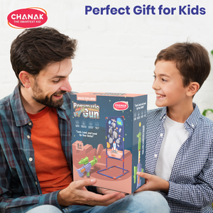 Chanak Space Explorer pneumatic gun toy set packaging – perfect for gifting kids on birthdays and holidays