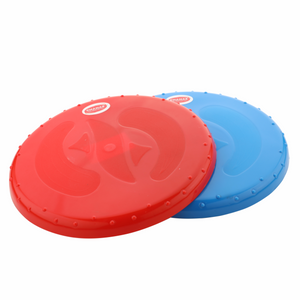 Chanak Flying Disc Frisbee Picnic, Beach, Garden Disc Throwing Sports Outdoor Game for Kids & Adults, Red & Blue Pack of 1 chanak