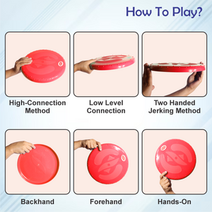 Chanak Flying Disc Frisbee Picnic, Beach, Garden Disc Throwing Sports Outdoor Game for Kids & Adults, Red Pack of 5 chanak