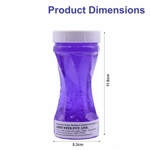 Chanak Neon Colored Glitter Scented Slime Kit - Soft, Non-Sticky, Stress-Relief Non-Toxic Squishy Slime Toy Multicolor for Kids For Boys Girls, Above 5+ Age Each 150ml (Blue Pack of 2) chanak