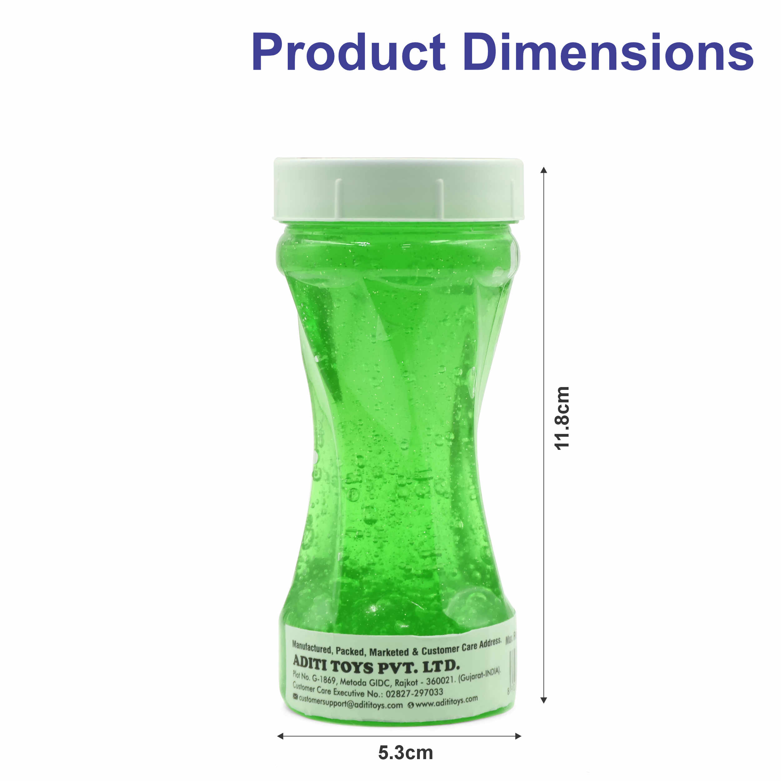 Chanak Neon Colored Glitter Scented Slime Kit - Soft, Non-Sticky, Stress-Relief Non-Toxic Squishy Slime Toy Multicolor for Kids For Boys Girls, Above 5+ Age Each 150ml (Green Pack of 2) chanak