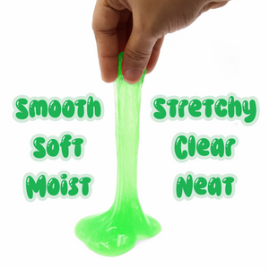 Chanak Neon Colored Glitter Scented Slime Kit - Soft, Non-Sticky, Stress-Relief Non-Toxic Squishy Slime Toy Multicolor for Kids For Boys Girls, Above 5+ Age Each 150ml (Green Pack of 2) chanak