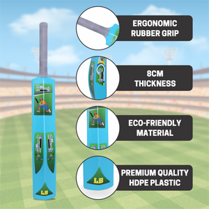 Chanak Big Cricket Turf Bat for Boys & Girls, 34.5 inch 1 Cricket Bat for Indoor & Outdoor Activity, Cricket Bat for Kids & Adults Above 15 Year(Big Turf Bat) Blue chanak