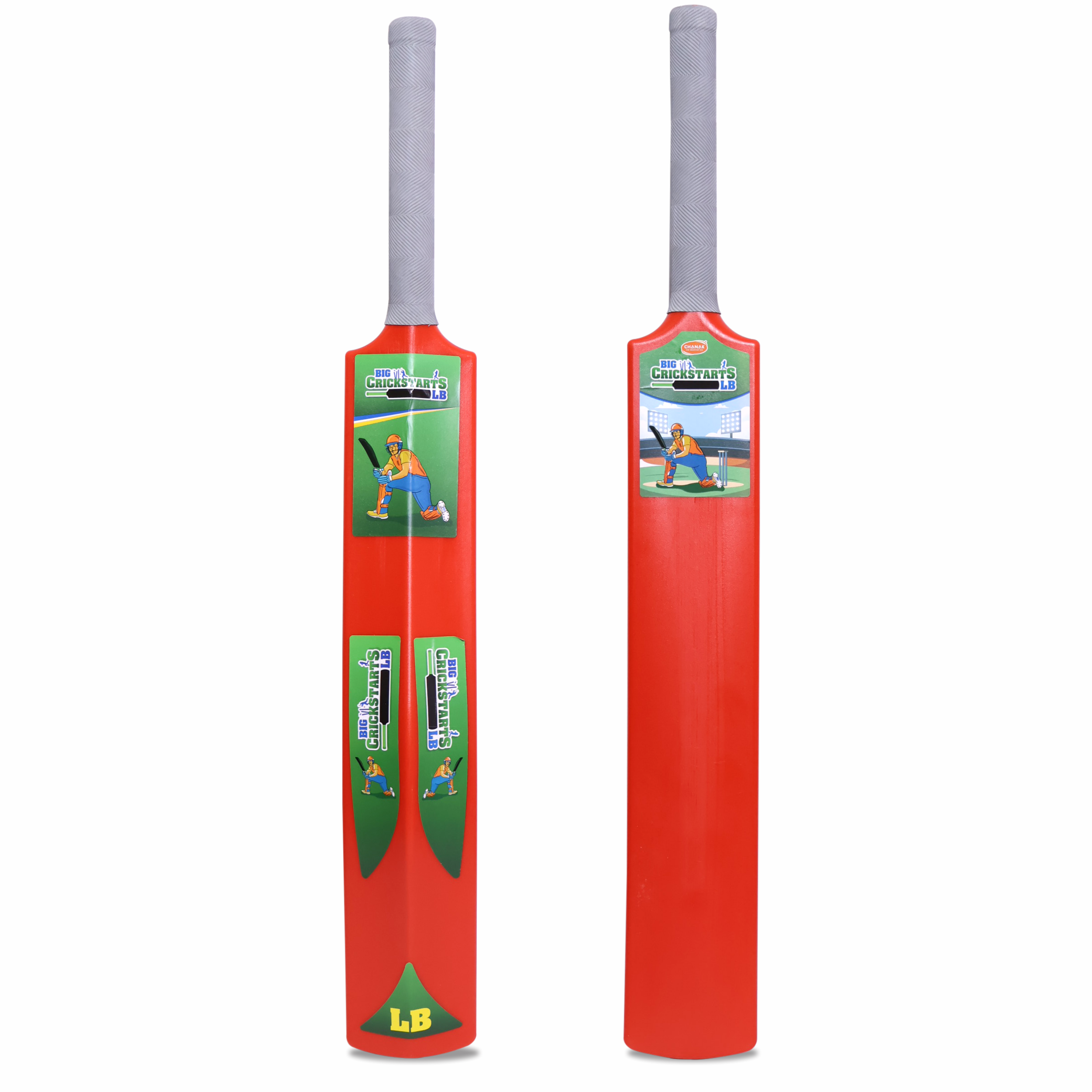 Chanak Big Cricket Turf Bat for Boys & Girls, 34.5 inch 1 Cricket Bat for Indoor & Outdoor Activity, Cricket Bat for Kids & Adults Above 15 Year(Big Turf Bat) Red chanak
