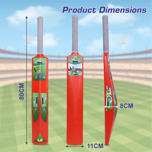 Chanak Big Cricket Turf Bat for Boys & Girls, 34.5 inch 1 Cricket Bat for Indoor & Outdoor Activity, Cricket Bat for Kids & Adults Above 15 Year(Big Turf Bat) Red chanak