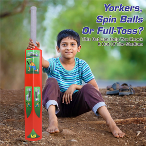 Chanak Big Cricket Turf Bat for Boys & Girls, 34.5 inch 1 Cricket Bat for Indoor & Outdoor Activity, Cricket Bat for Kids & Adults Above 15 Year(Big Turf Bat) Red chanak
