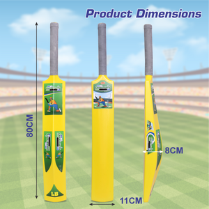 Chanak Big Cricket Turf Bat for Boys & Girls, 34.5 inch 1 Cricket Bat for Indoor & Outdoor Activity, Cricket Bat for Kids & Adults Above 15 Year(Big Turf Bat) Yellow chanak