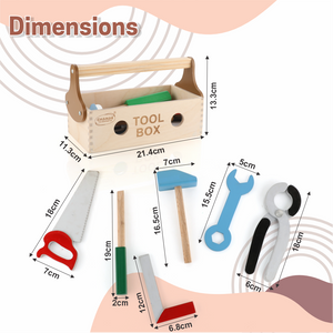Chanak Portable Construction Wooden Tool Box for Kids Aditi Toys Pvt. Ltd.