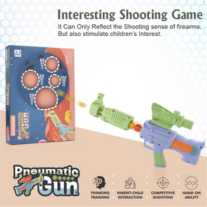 Chanak Space Explorer Pneumatic Gun Include 12 Orange & 12 Yellow Soft Foam Ball, for Indoor Outdoor Use Safe For Boys Girls, Above 5+ Age, BIS Approved. (Green) chanak