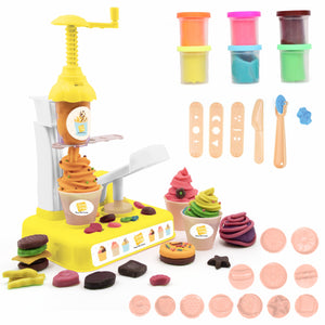 Chanak Scoop and Play, Ice Cream play Set With 6 Dough And 11 Stamps Molds chanak