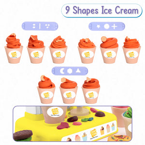 Chanak Scoop and Play, Ice Cream play Set With 6 Dough And 11 Stamps Molds chanak