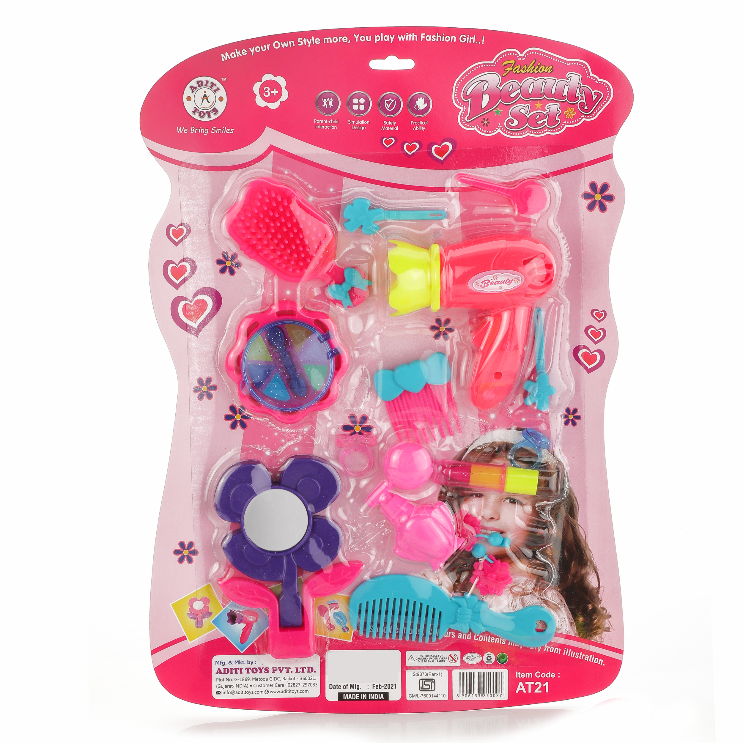 Chanak Beauty Set Toy Pretend Makeup Salon Kit for Kids – chanak