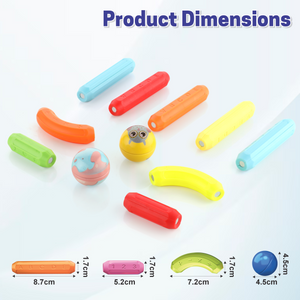 Chanak 76 Piece Magnetic Building Stick & Ball Blocks, Montessori Magnetic Funny Creation Toy, Creativity Kids Games, Preschool Toys – STEM Toy for Kids 3+ For Boys Girls, Above 3+ Age chanak