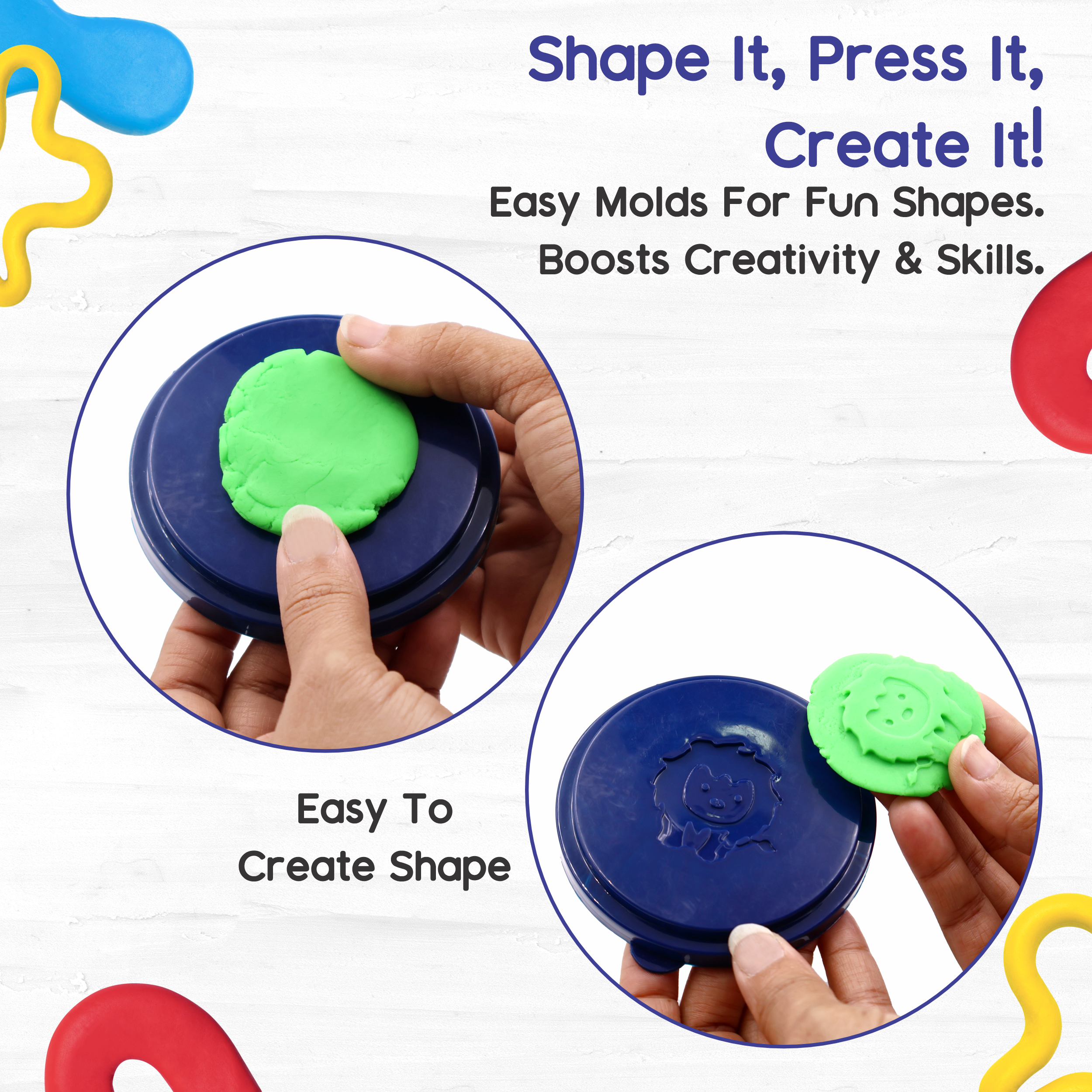 Creative Dough Bucket Pack of 2 chanak