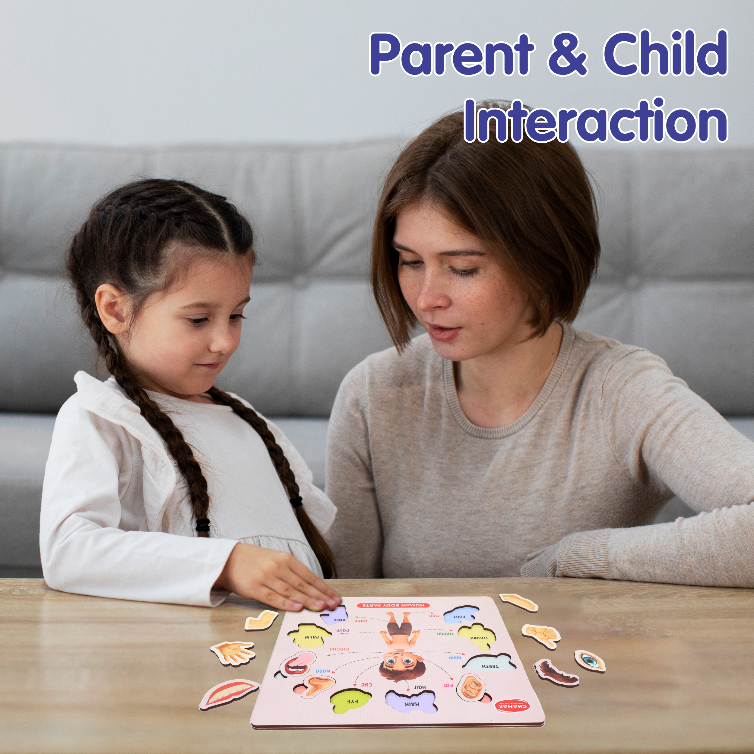 Chanak 4-in-1 Wooden Educational Puzzle Combo – Human Body, Alphabet, Vegetables & India Map – Montessori Learning Set for Toddlers & Preschoolers Age 2+ Aditi Toys Pvt. Ltd.