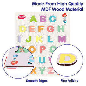 Chanak 4-in-1 Wooden Educational Puzzle Combo – Human Body, Alphabet, Vegetables & India Map – Montessori Learning Set for Toddlers & Preschoolers Age 2+ Aditi Toys Pvt. Ltd.