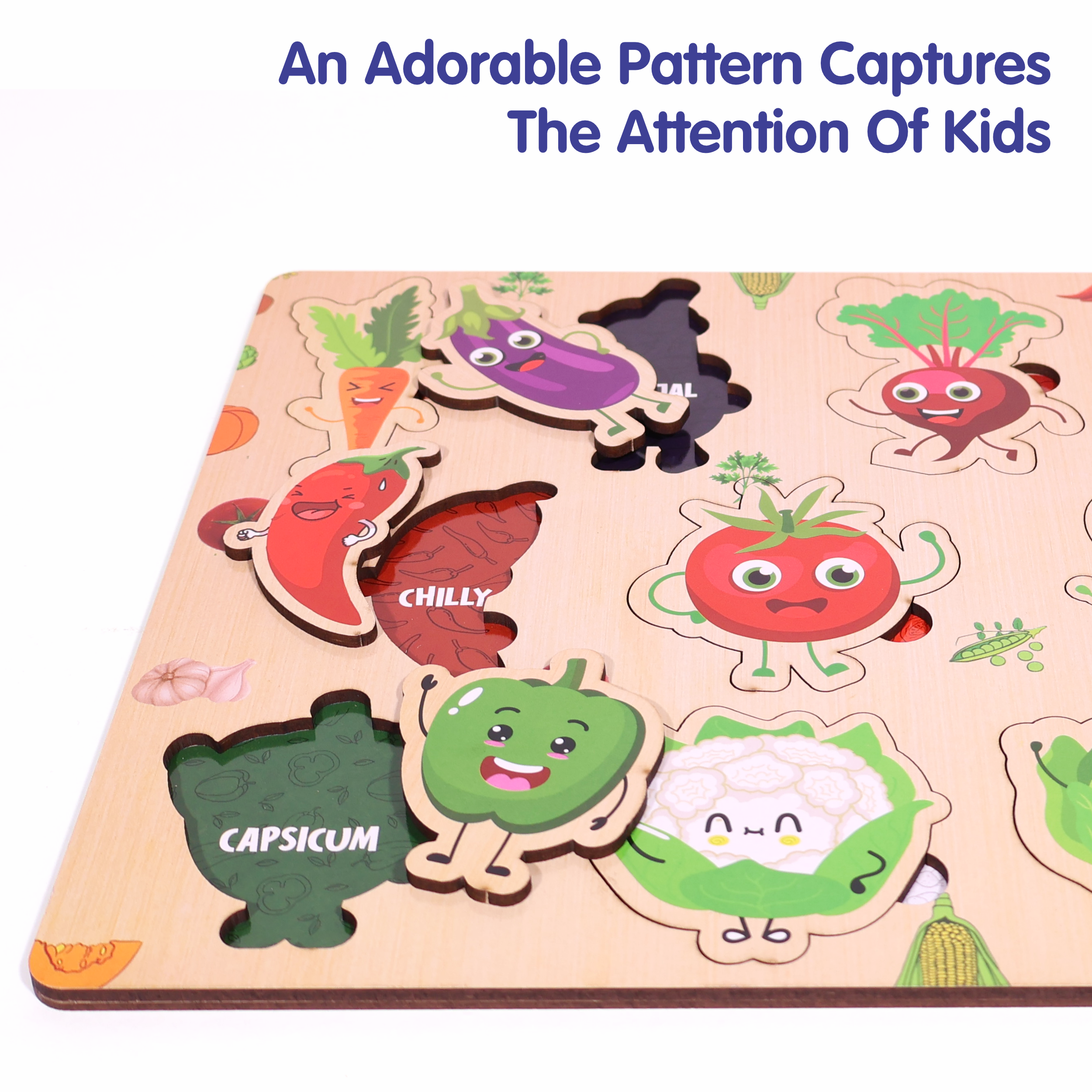 Chanak 4-in-1 Wooden Educational Puzzle Combo – Human Body, Alphabet, Vegetables & India Map – Montessori Learning Set for Toddlers & Preschoolers Age 2+ Aditi Toys Pvt. Ltd.