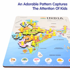 Chanak 4-in-1 Wooden Educational Puzzle Combo – Human Body, Alphabet, Vegetables & India Map – Montessori Learning Set for Toddlers & Preschoolers Age 2+ Aditi Toys Pvt. Ltd.
