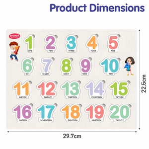 Wooden 1 To 20 Puzzle chanak