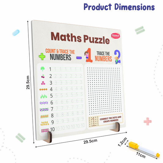 Wooden Maths Puzzle Set chanak