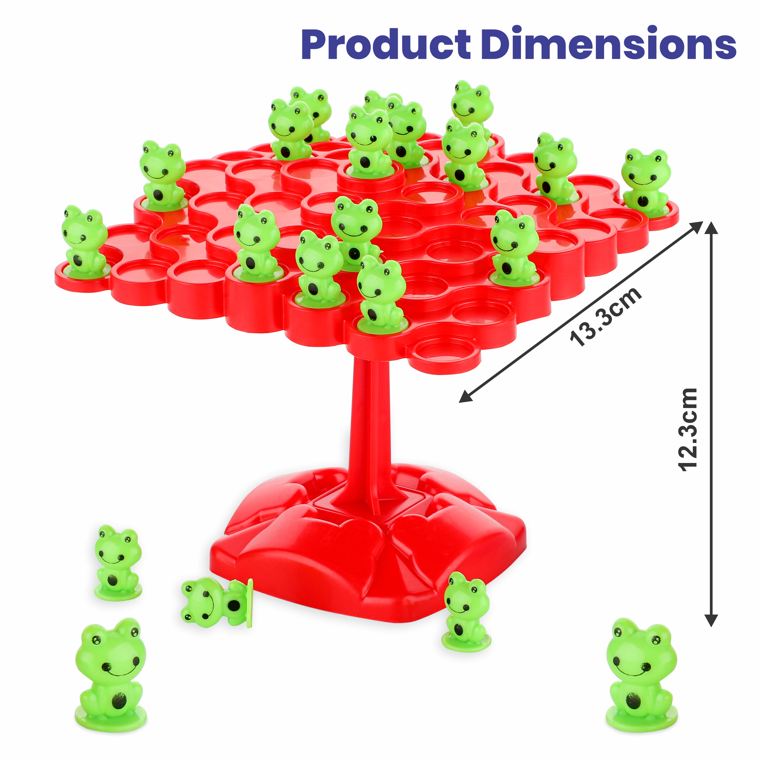 Chanak Froggy Wobble Frog Tree Balance Stacking Board Games With 50 Pcs Frog | Educational Toys, Above 3+ Age