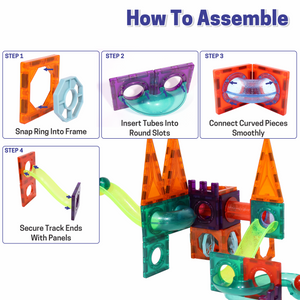 Chanak 48 PCS Magnetic Tiles Set – Premium STEM Building Toy for Kids chanak