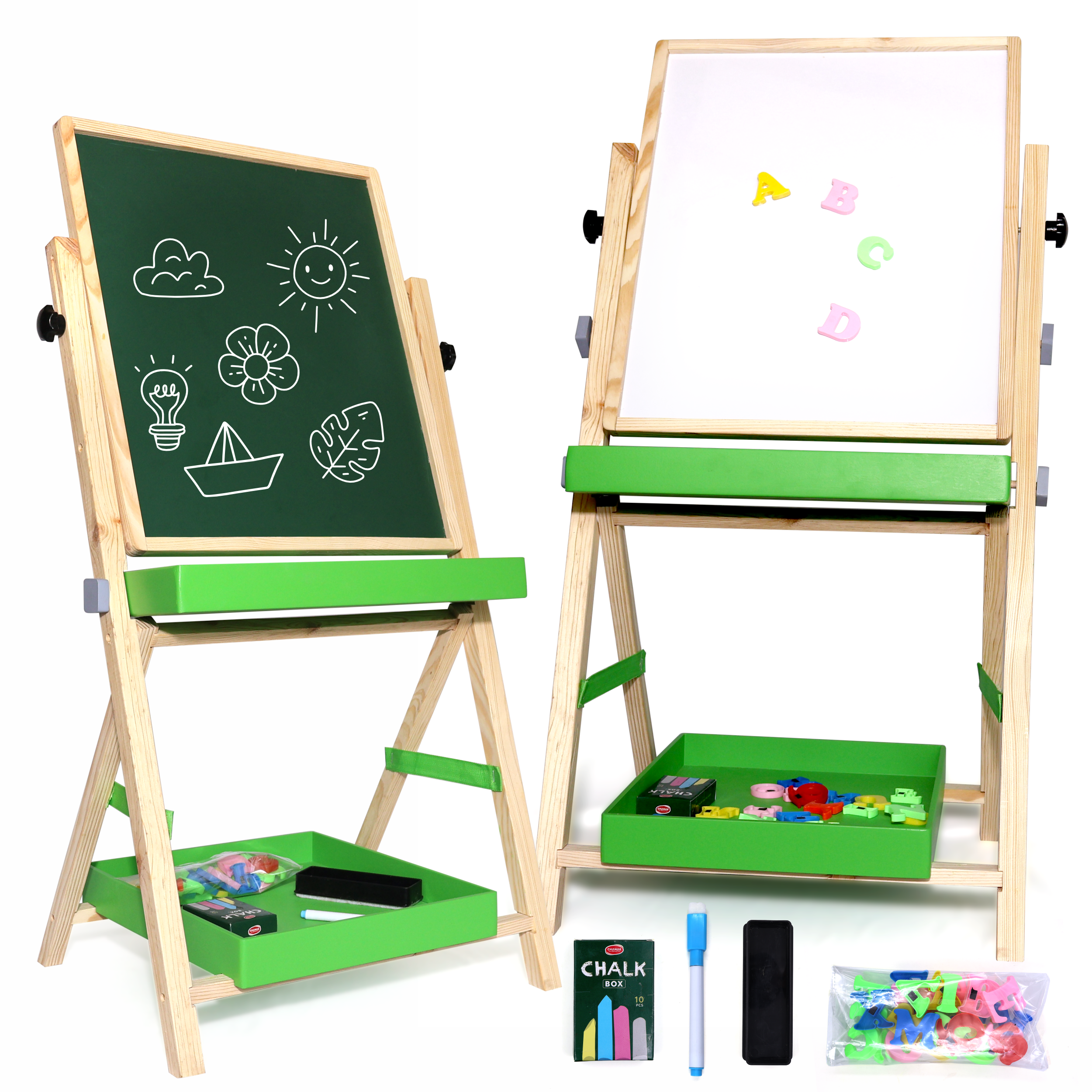kids wooden easel board
