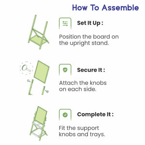 Chanak 2-in-1 Wooden Kids Easel Board – Educational Fun for Growing Minds chanak