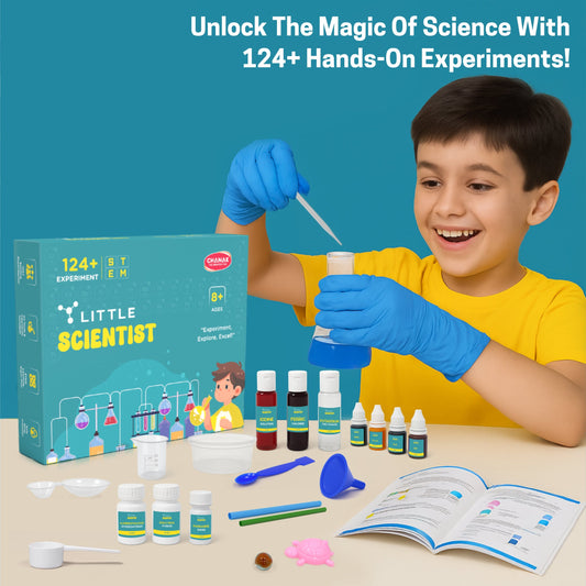 Chanak Little Scientist Chemistry Lab Kit – 124+ Experiments, Real Chemicals, Lab Tools & Activity Guide | STEM Toy for Kids Age 8+ Aditi Toys Pvt. Ltd.