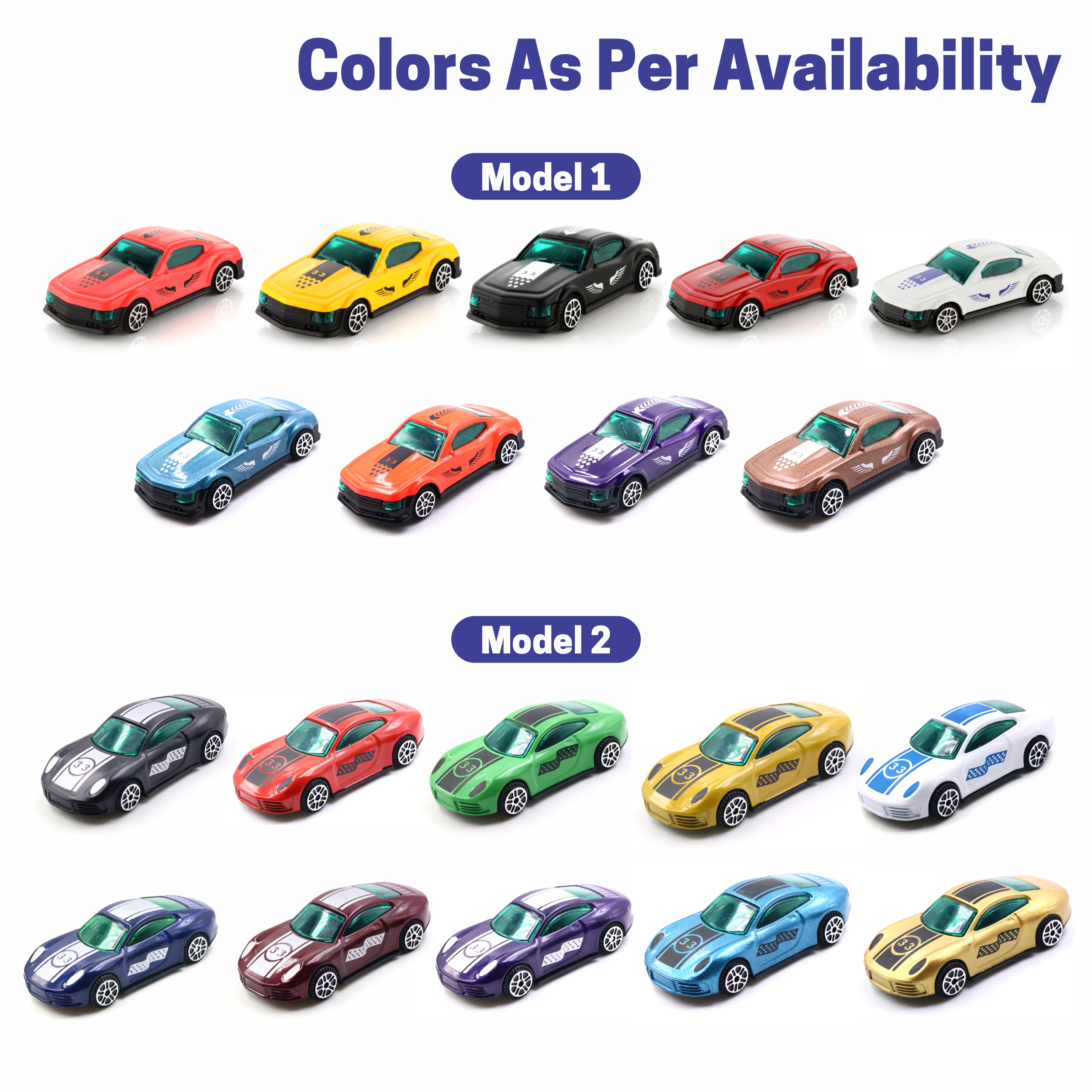 Chanak Die-Cast Racing Car Set – Set of 2 Metal Free-Wheel Toy Cars for Kids 3+ | Multicolor | BIS Approved Aditi Toys Pvt. Ltd.