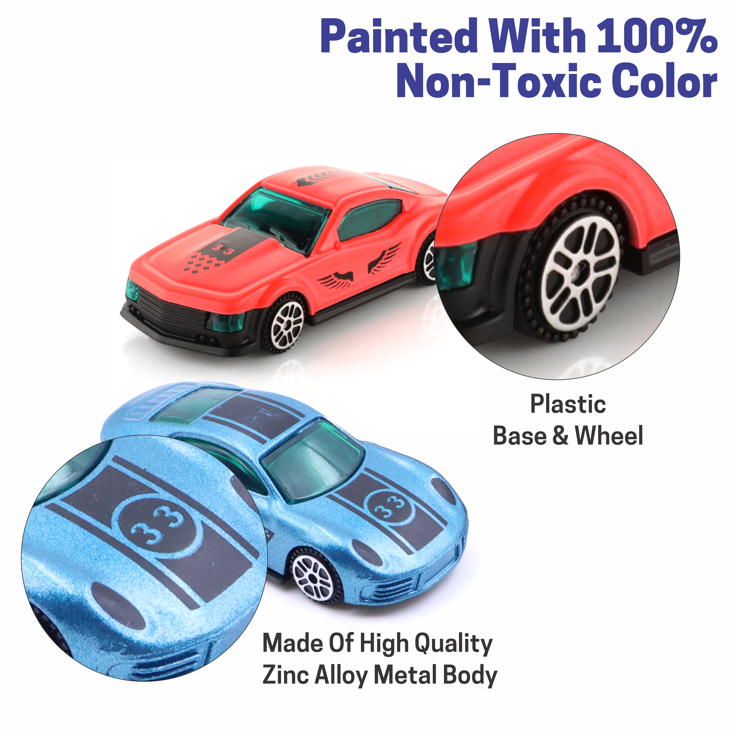 Chanak Die-Cast Racing Car Set – Set of 2 Metal Free-Wheel Toy Cars for Kids 3+ | Multicolor | BIS Approved Aditi Toys Pvt. Ltd.