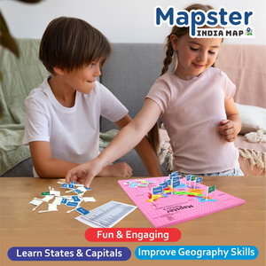Chanak India Map Puzzle for Kids – 24-Piece Foam Map with Flags, Capitals & Union Territory Stickers – Fun & Educational Geography Toy (Ages 5–12) Aditi Toys Pvt. Ltd.