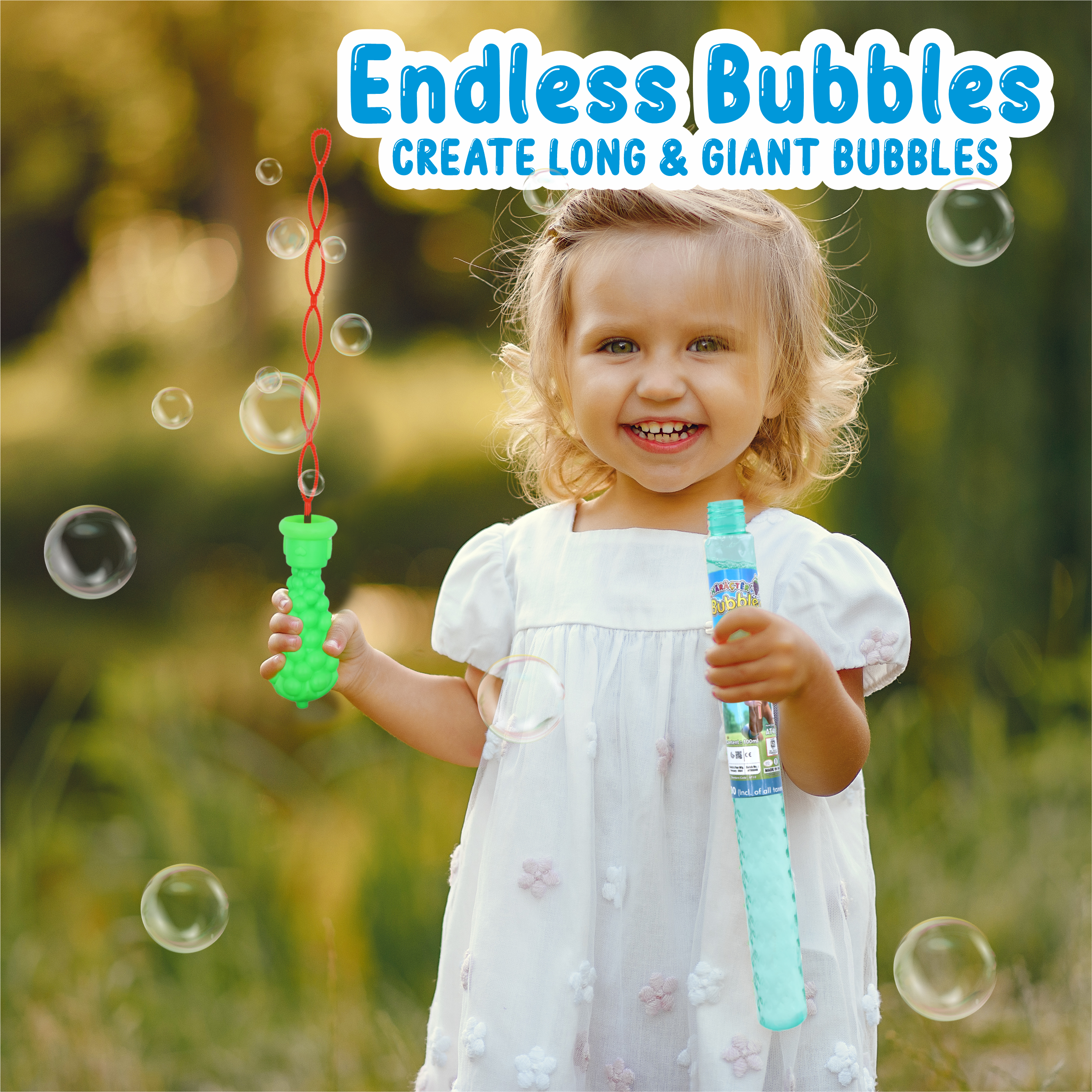 Character Bubbles Wands Pack of 12 chanak